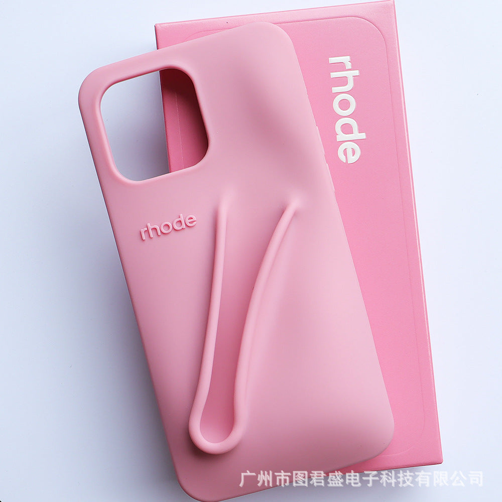 Same style lipstick lip gloss silicone full coverage case for iphone 13/14/15 pro max