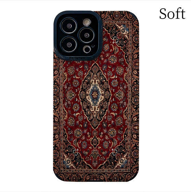 Persian carpet pattern suitable for apple 16promax anti-fall 16plus mobile phone case 15 new iphone14 skin
