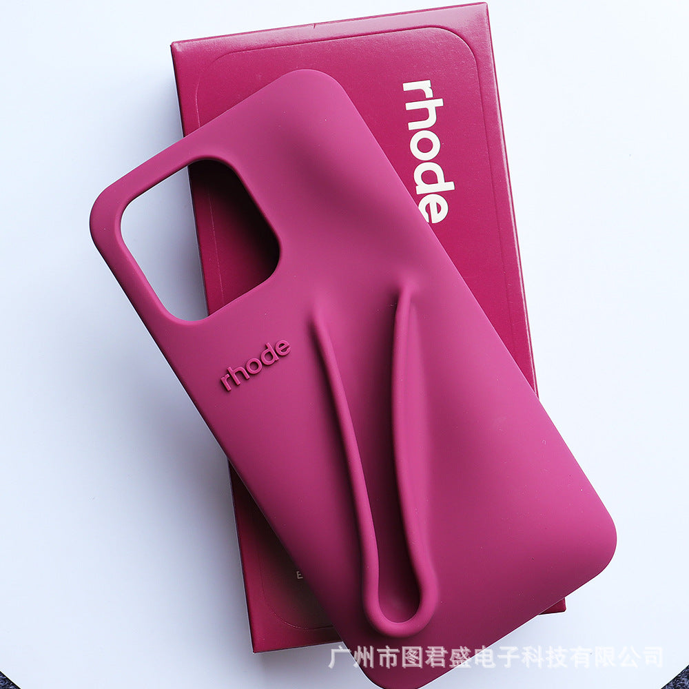 Same style lipstick lip gloss silicone full coverage case for iphone 13/14/15 pro max