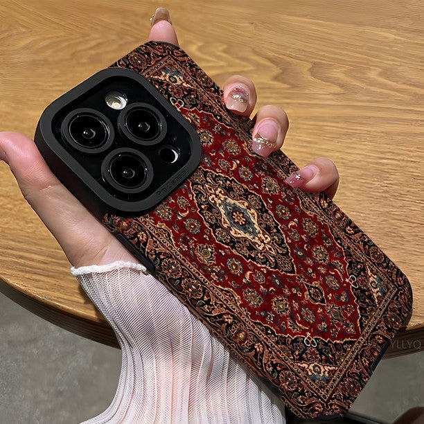 Persian carpet pattern suitable for apple 16promax anti-fall 16plus mobile phone case 15 new iphone14 skin