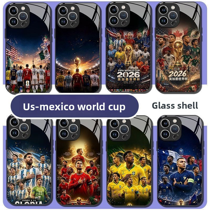 2026 Us-mexico World Cup Mobile Phone Case Suitable for Apple 17 Huawei Mate80 Messi Iphone16promax