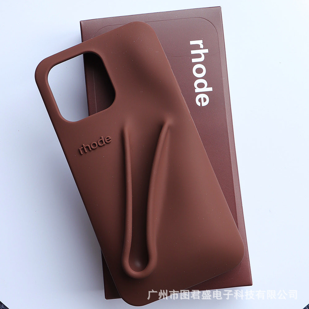Same style lipstick lip gloss silicone full coverage case for iphone 13/14/15 pro max