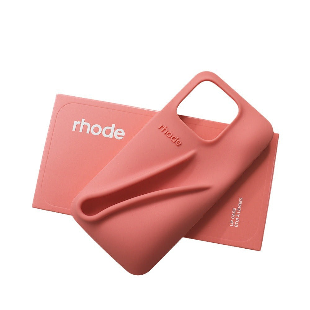 Same style lipstick lip gloss silicone full coverage case for iphone 13/14/15 pro max