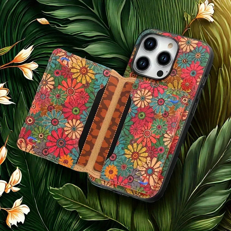 Suitable for Iphone Air Cork Phone Case Card Holder Apple 17promax Card Holder