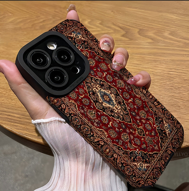 Persian carpet pattern suitable for apple 16promax anti-fall 16plus mobile phone case 15 new iphone14 skin