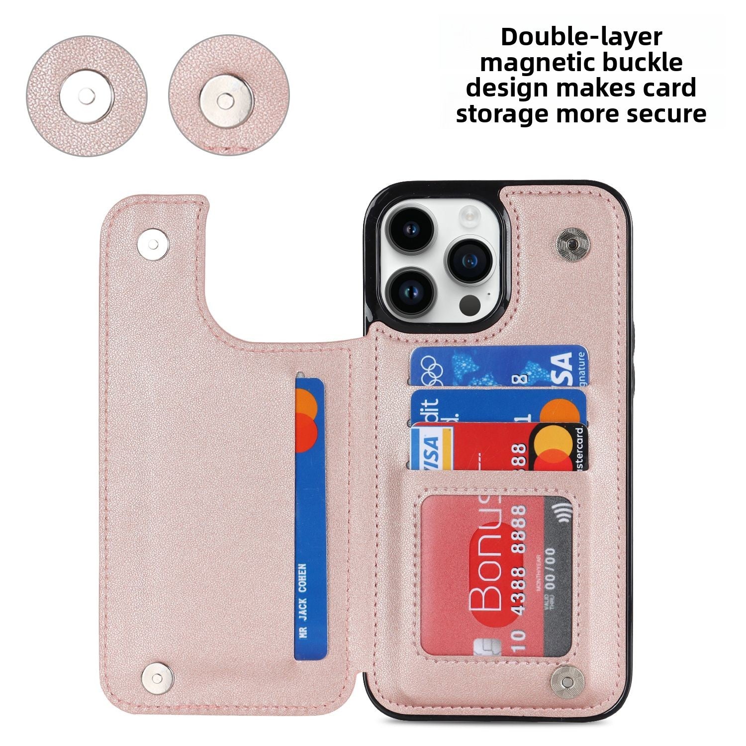 Chanel-style Card Holder Compatible with Apple 17 Pro Max/16 Plus Phone Cases, Iphone 15/14 Shockproof Protective Covers
