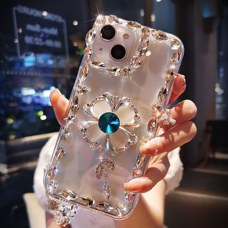 Apple 17promax flash diamond mobile phone case 13/14/15 all-inclusive iphone16promax advanced 11/12 soft