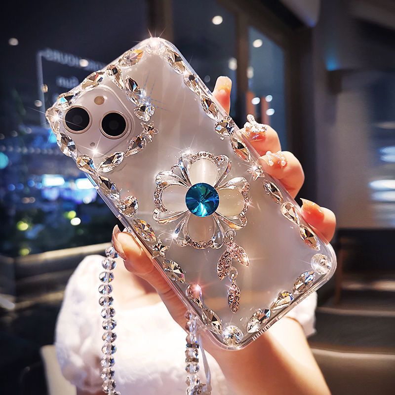 Apple 17promax flash diamond mobile phone case 13/14/15 all-inclusive iphone16promax advanced 11/12 soft